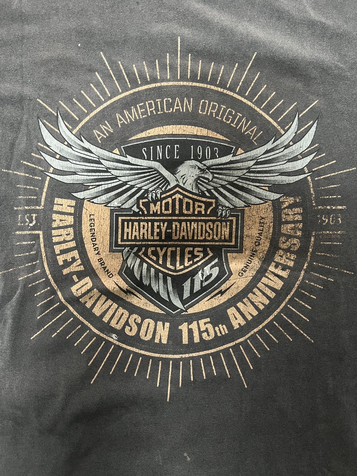 Harley Davidson Harley Davidson Large Eagle T Shirt Size Medium Size US M / EU 48-50 / 2 - 2 Thumbnail