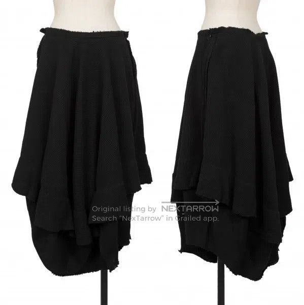 Comme des Garcons Comme des Garcons size M Black Retro Heavy Design Skirt Size 22" - 1 Thumbnail