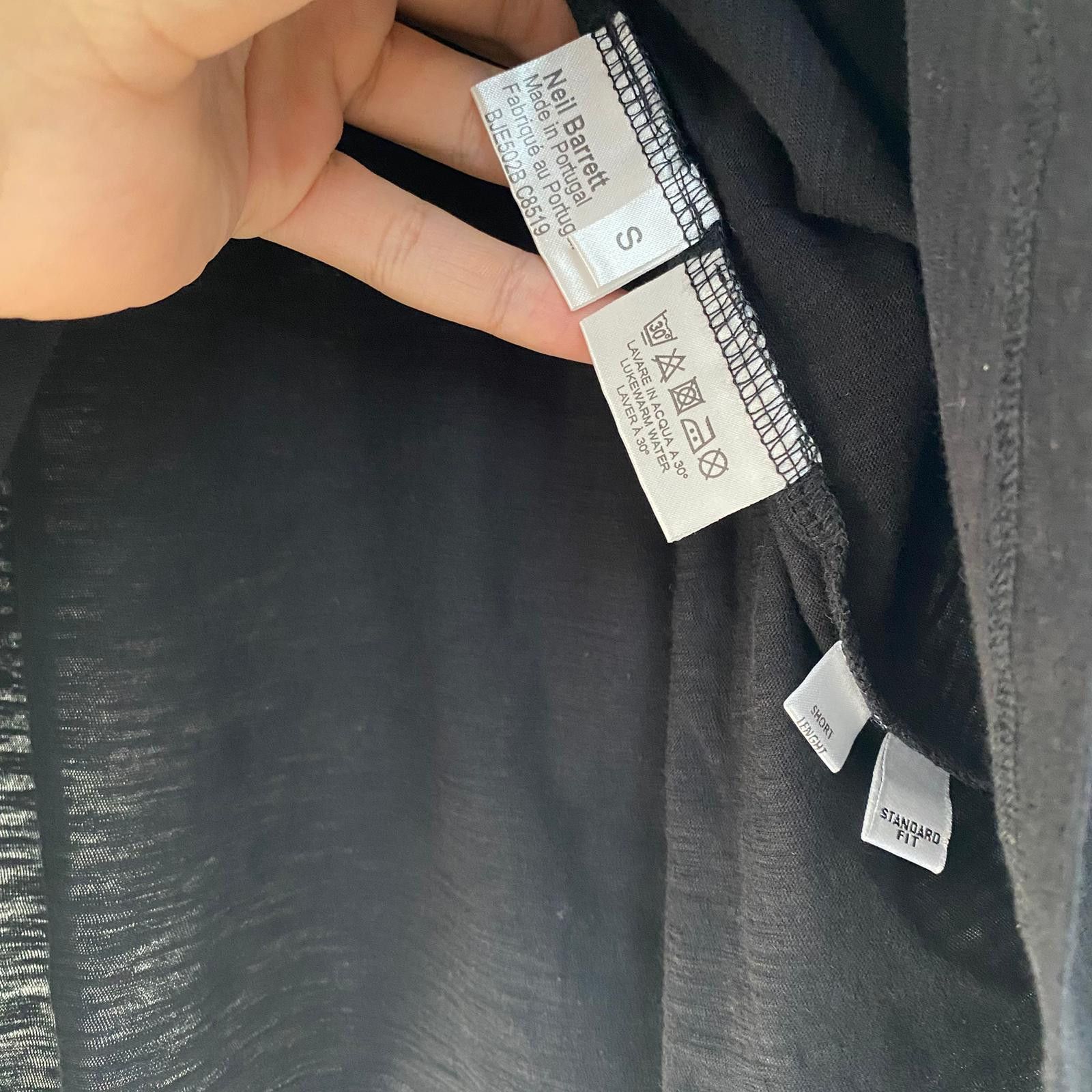 Neil Barrett Black and White Colourblock T-Shirt Size US S / EU 44-46 / 1 - 3 Thumbnail
