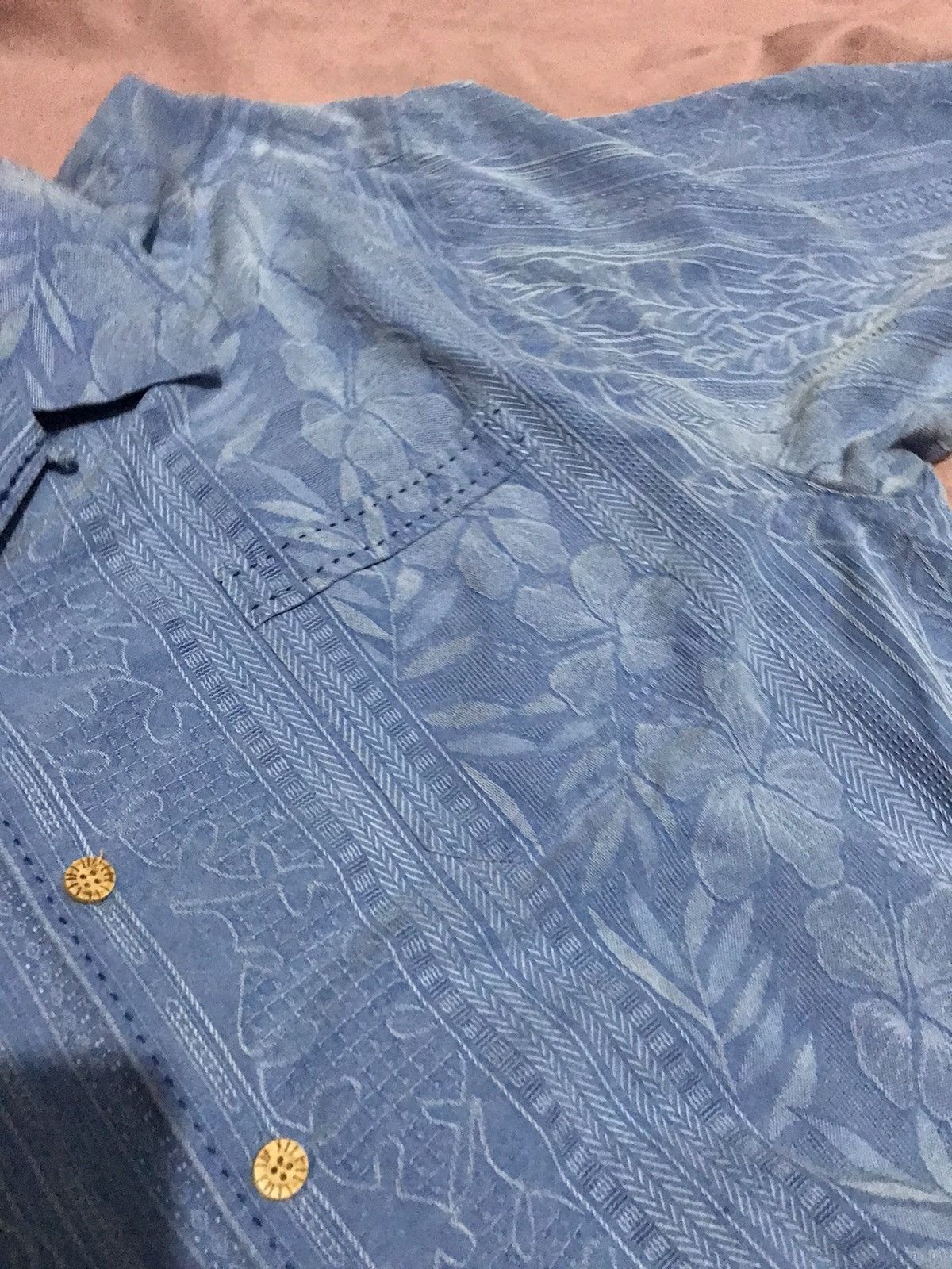 Other PURE SILK CUBAN CAMP COLLAR SUMMER BUTTON UP Size US XL / EU 56 / 4 - 6 Thumbnail