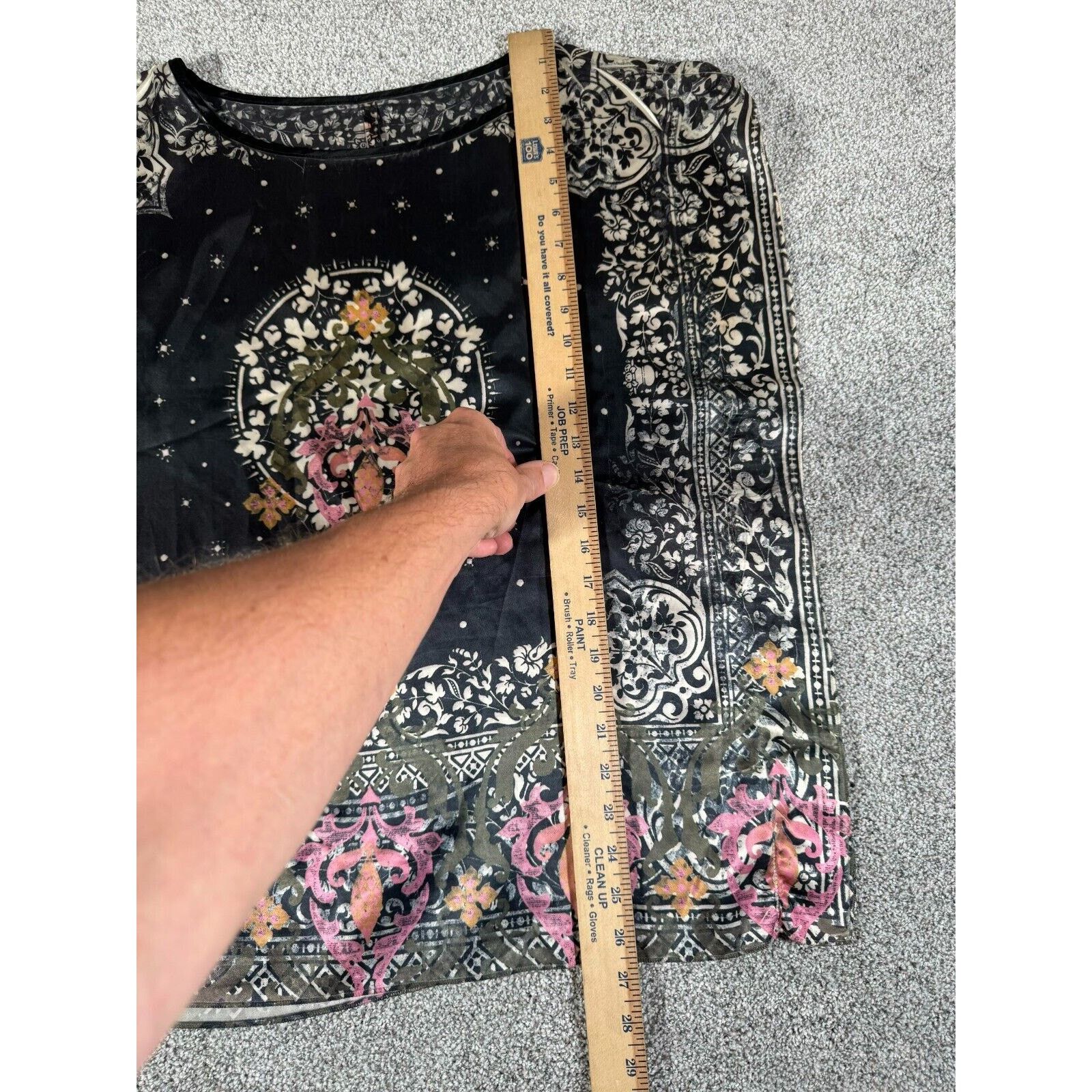 Other Whimsigoth Satin Top S Celestial Baroque Floral Witchy Boho Size S / US 4 / IT 40 - 3 Thumbnail