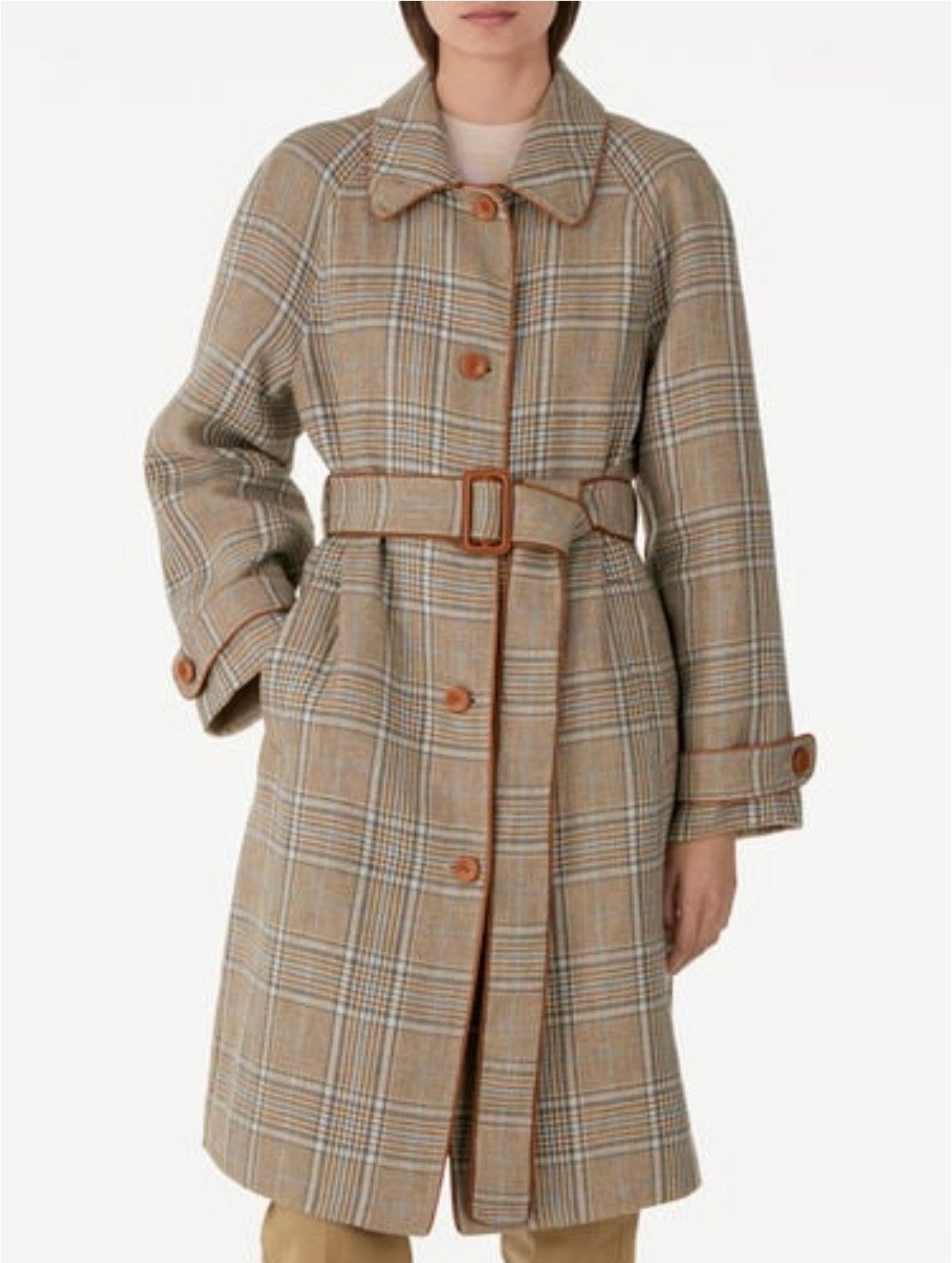 image of Loro Piana O1Srvl11E0424 Coat In Brown, Women's (Size Small)