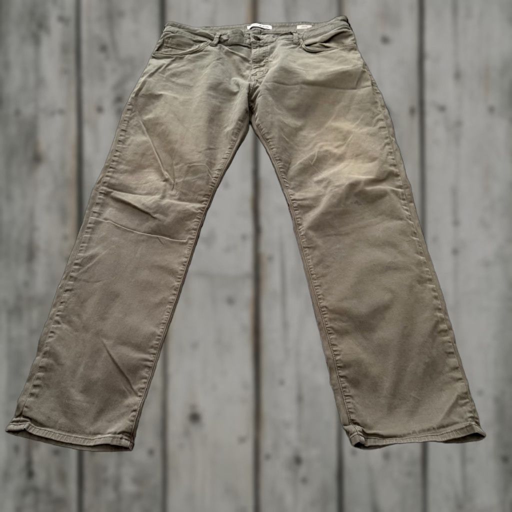 Mavi Mavi Zach Mens Pants Straight Leg 5-Pocket Olive Green Chino Stretch Cotton Spandex Regular Size 38x32 Size US 38 / EU 54 - 1 Thumbnail