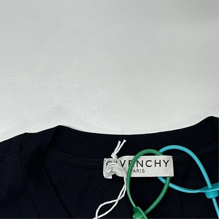 Givenchy Givenchy Givenchy Black Logo Embroidered TShirt -2507 Size US M / EU 48-50 / 2 - 2 Thumbnail
