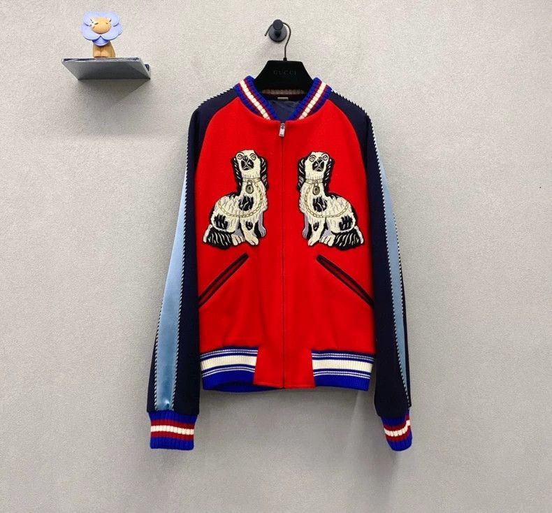 Gucci GucciRed embroidered tiger head jacket 2503-Nextarrow Size US S / EU 44-46 / 1 - 1 Thumbnail