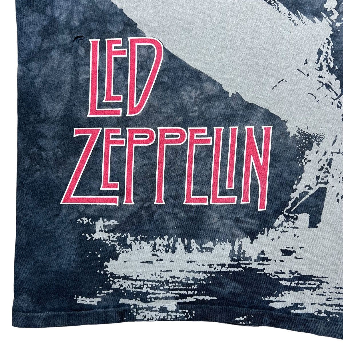 Band Tees × Liquid Blue × Vintage 1990s Led Zeppelin Blimp All Over Print Liquid Blue Band Tee Size US L / EU 52-54 / 3 - 6 Thumbnail