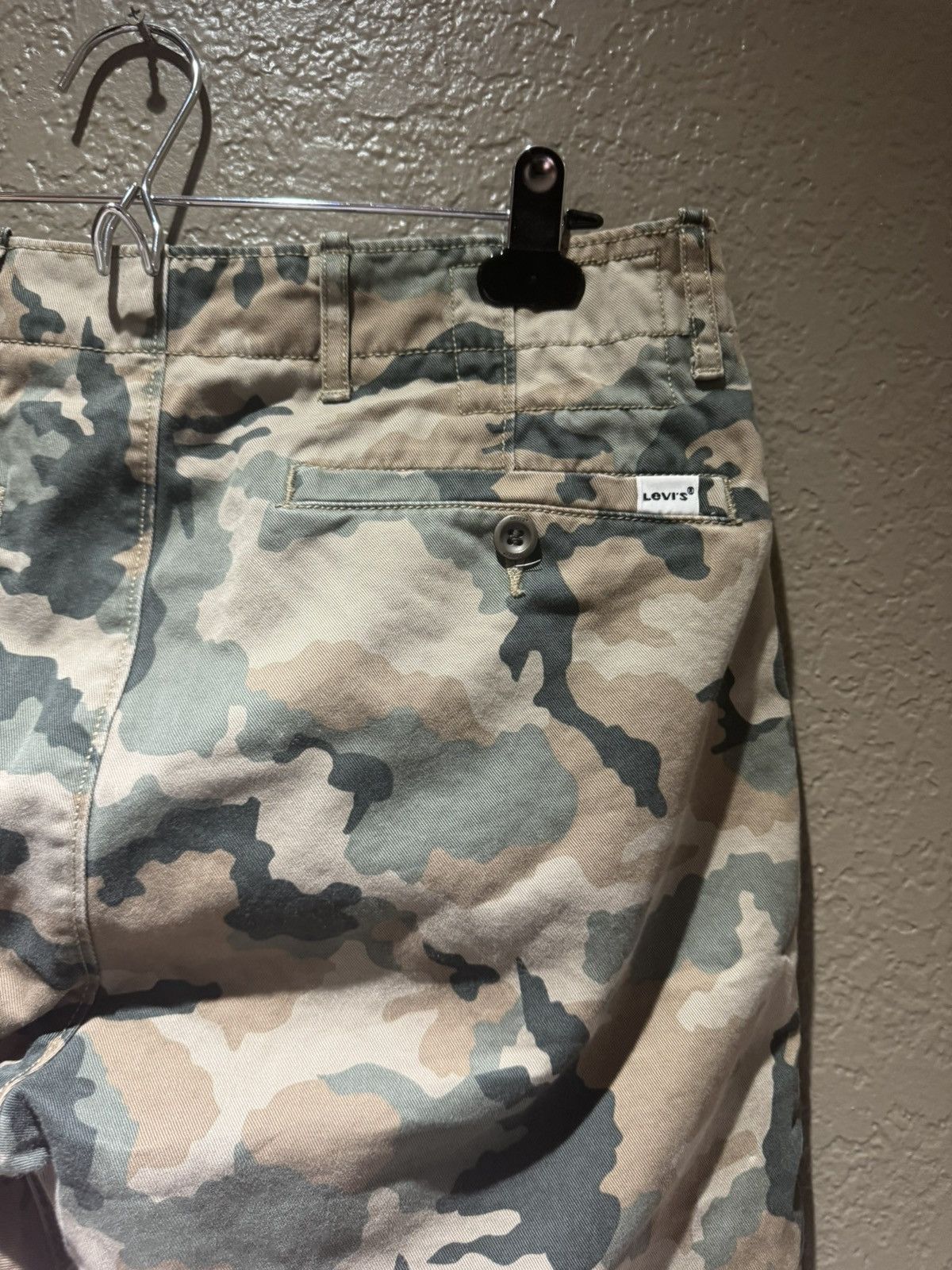 Levi's Camo Levis Beige Green Brown White Tag Vintage Denim Pants Size US 31 - 12 Thumbnail