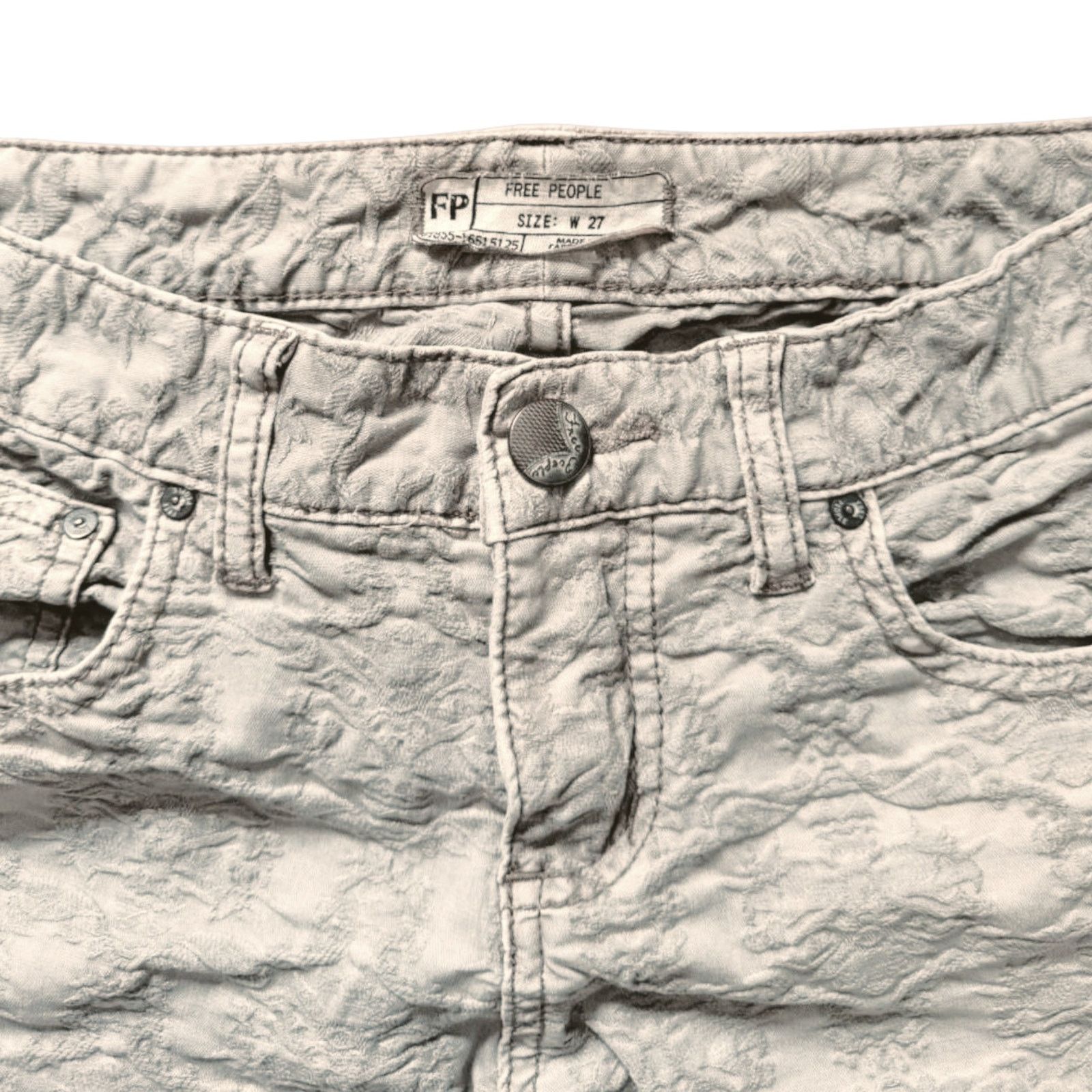 Free People Free People Gray Pants | Size 27 Size 27" / US 4 / IT 40 - 3 Thumbnail