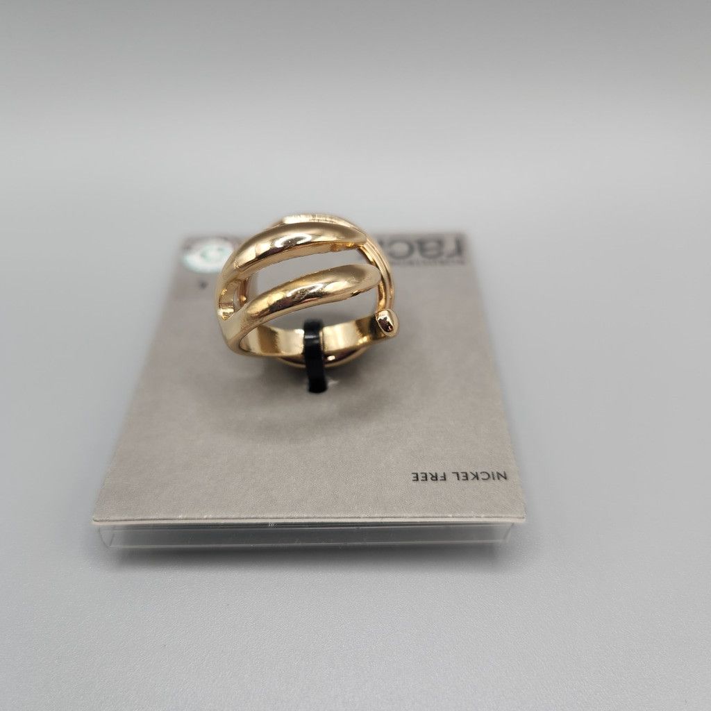 Designer Nordstrom Rack Size 6 Set of 2 Gold-Tone Rings Size ONE SIZE - 5 Thumbnail