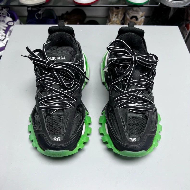 Balenciaga Balenciaga Track Sneakers in Black and Green-2505 Size US 7 / EU 40 - 6 Thumbnail