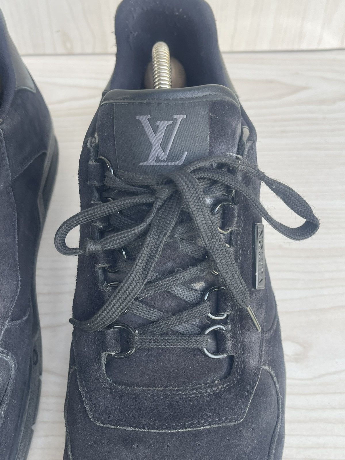 Louis Vuitton Low louis vuitton black trainer Size US 10.5 / EU 43-44 - 3 Thumbnail
