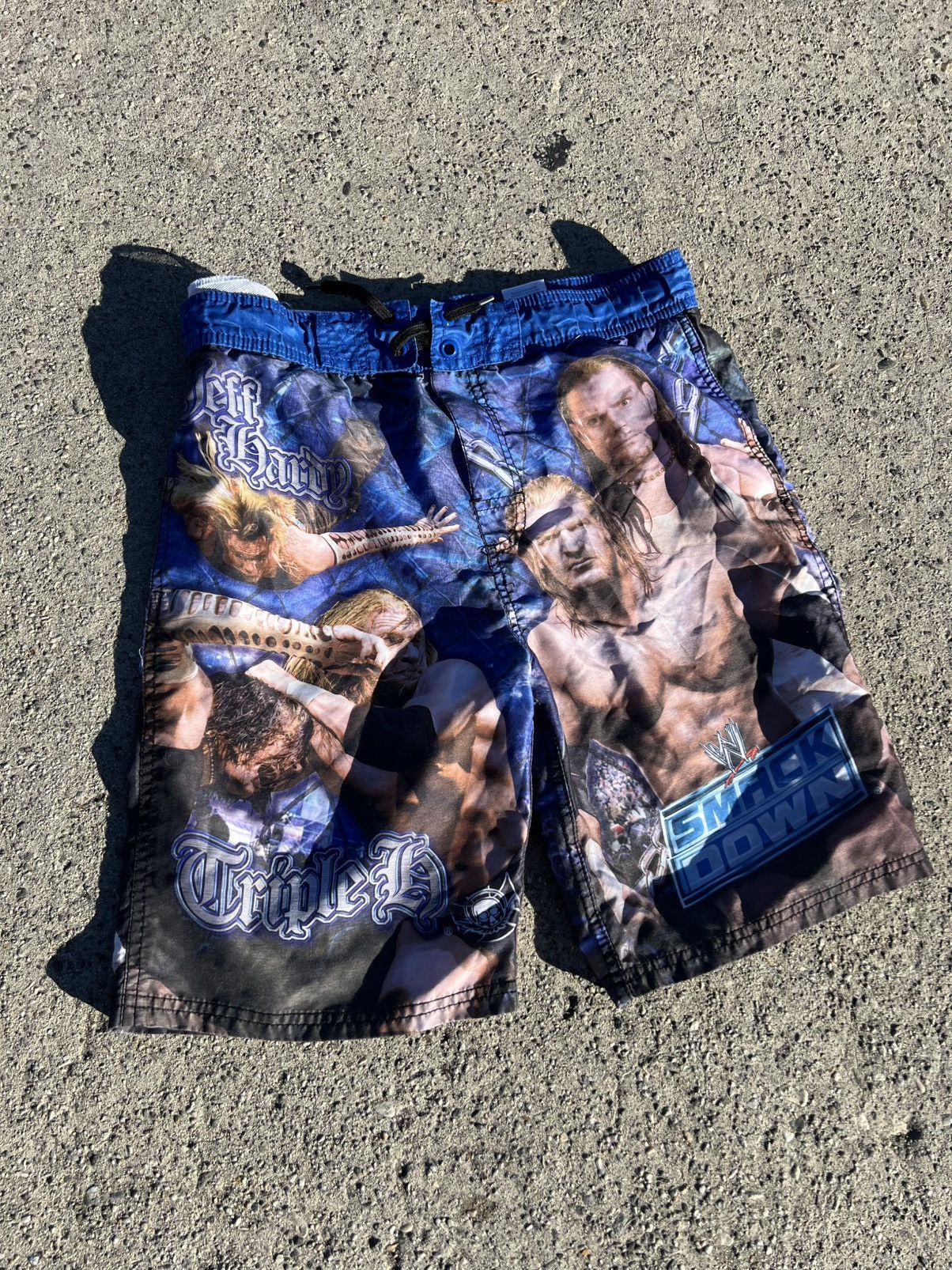 Vintage Y2K 2000’s VTG Vintage WWE Smackdown Wrestling Retro Shorts Size US 28 / EU 44 - 3 Thumbnail