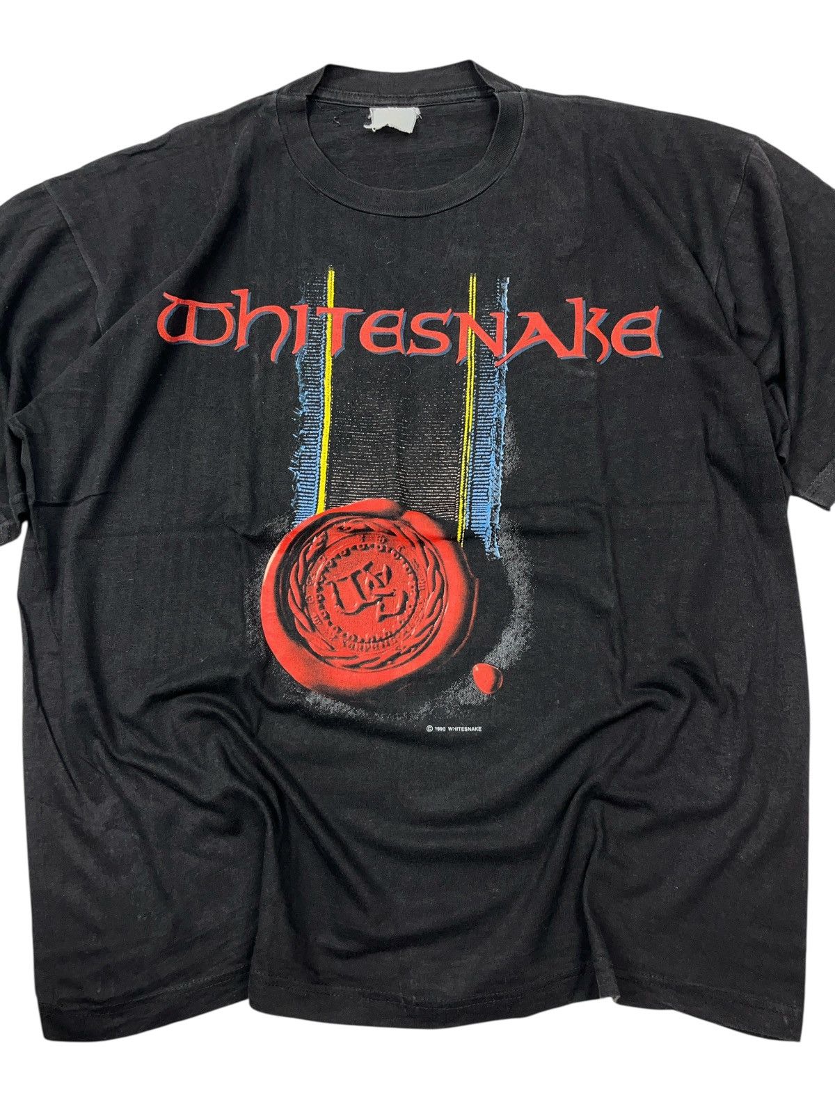 Band Tees × Vintage Vintage Whitesnake 1990 Europe Tour T-shirt Rock Metal Band Size US XL / EU 56 / 4 - 3 Thumbnail