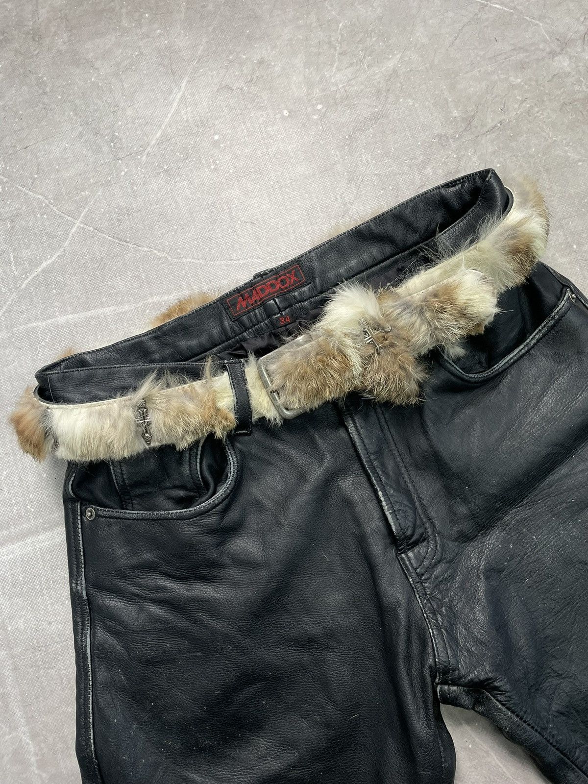 Hysteric Glamour Hysteric glamour vintage leather belt retro fur style Size ONE SIZE - 2 Thumbnail