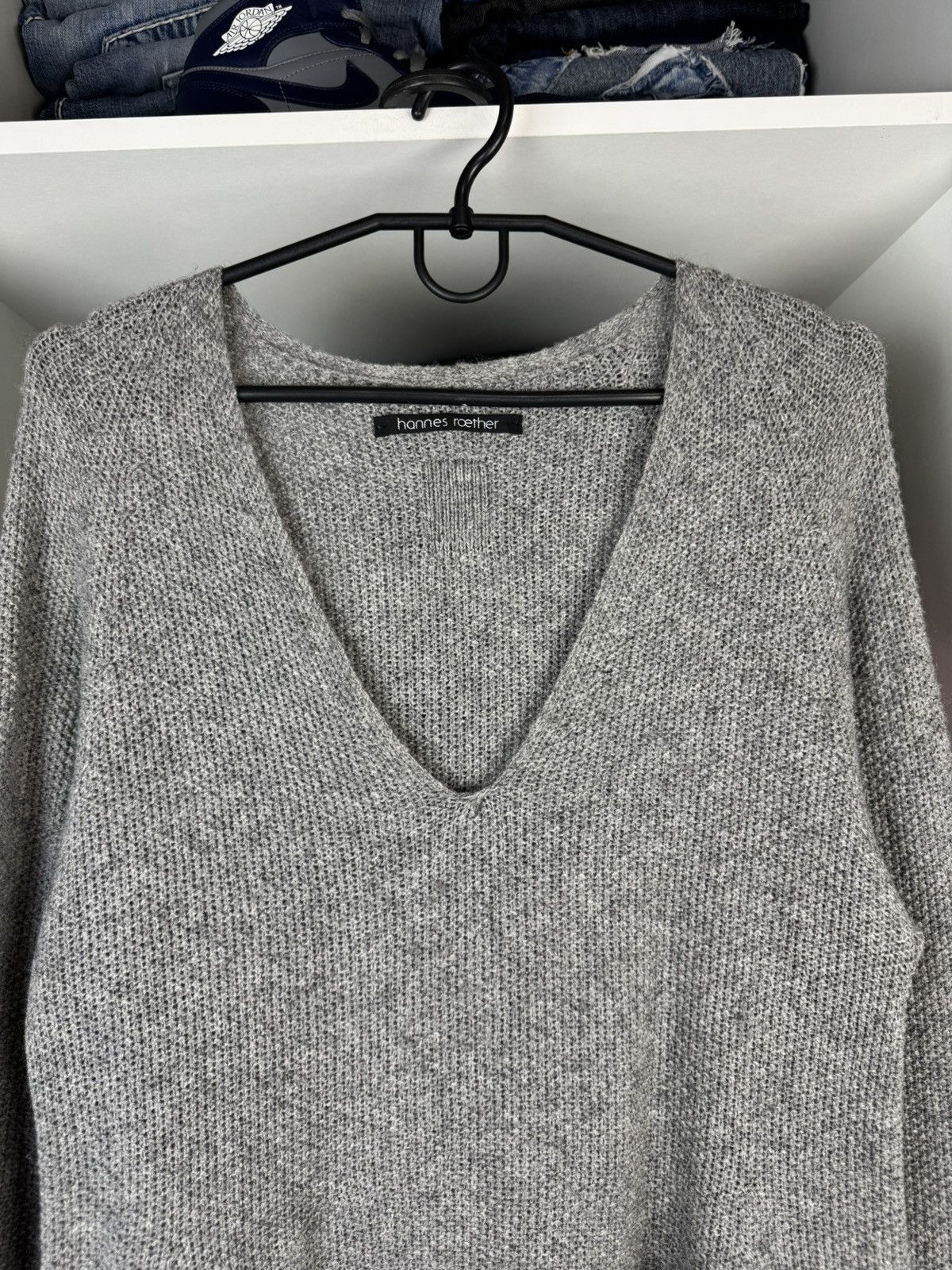 hannes roether Hannes Roether Women’s Yak Merino Wool Longline Sweater Size L / US 10 / IT 46 - 2 Thumbnail