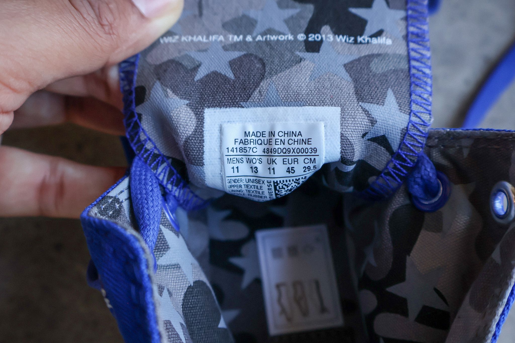 Converse × Wiz Khalifa Wiz Khalifa x Chuck Taylor All Star High 'Surf The Web' Size US 11 / EU 44 - 9 Thumbnail