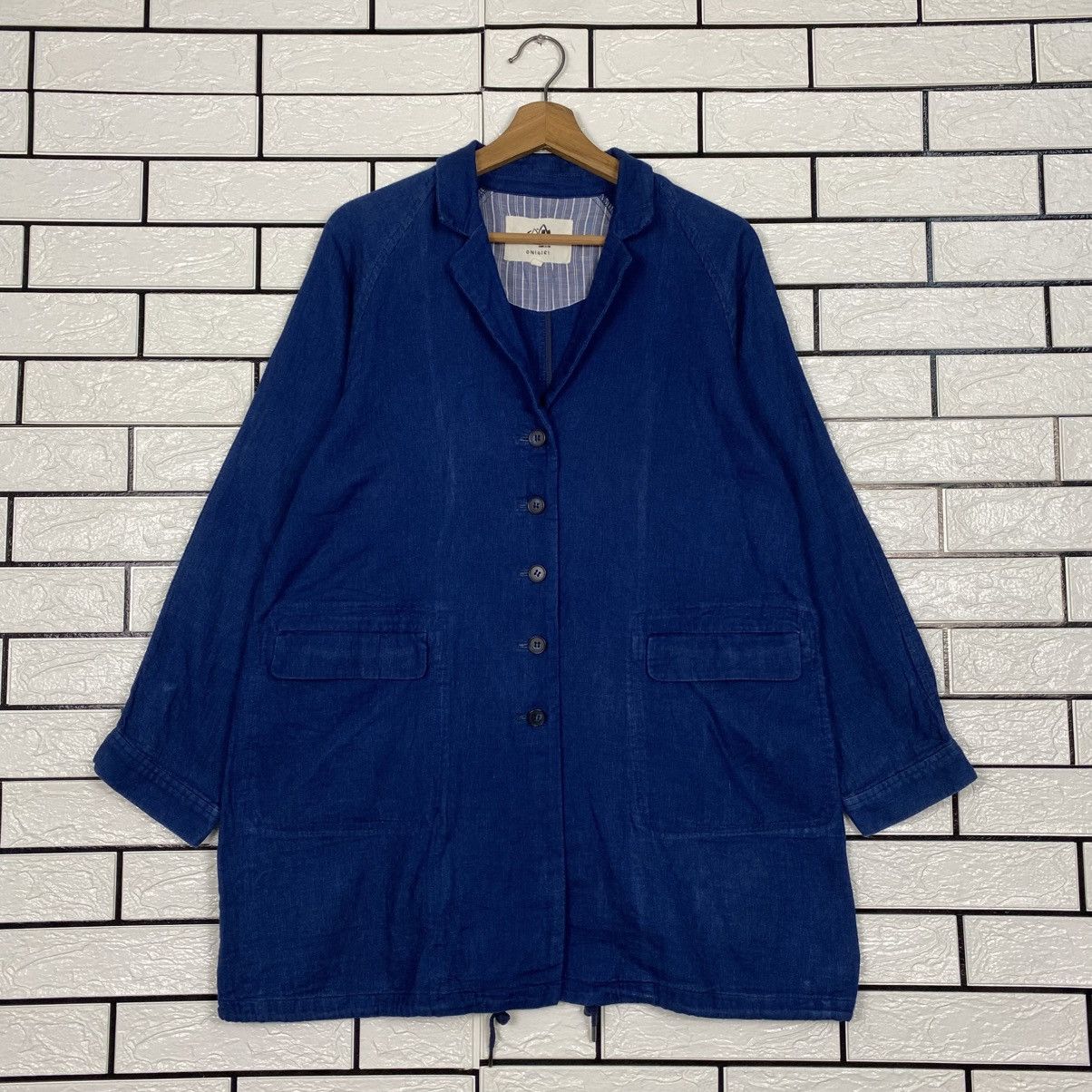 Kapital 📌Vintage Indigo Jacket Sissoko Design Blue Blue Onigiri Size US L / EU 52-54 / 3 - 2 Thumbnail