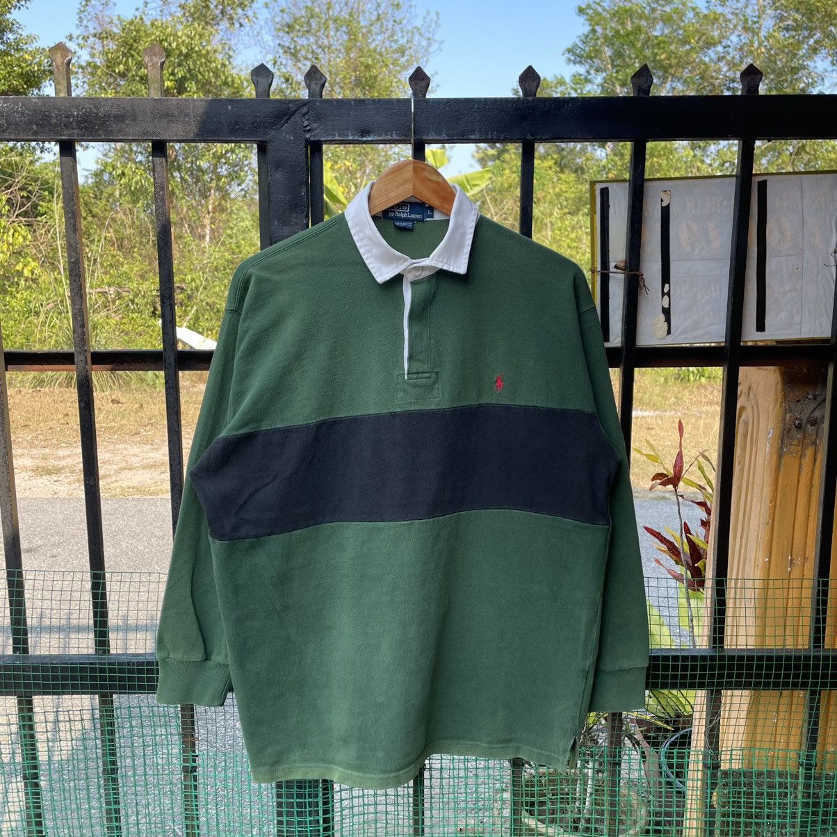 Polo Ralph Lauren 🔥Vintage Polo Ralph Lauren Small Pony Logo Rugby Shirts Size US L / EU 52-54 / 3 - 1 Thumbnail