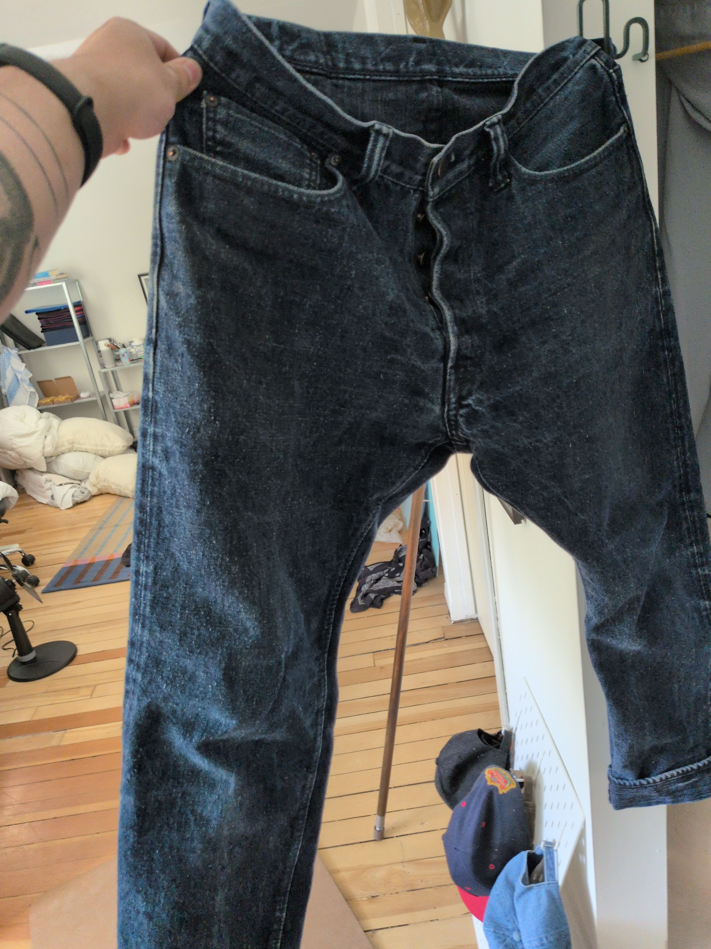 Pure Blue Japan Double Indigo Slim Selvedge Denim Size US 36 / EU 52 - 1 Thumbnail