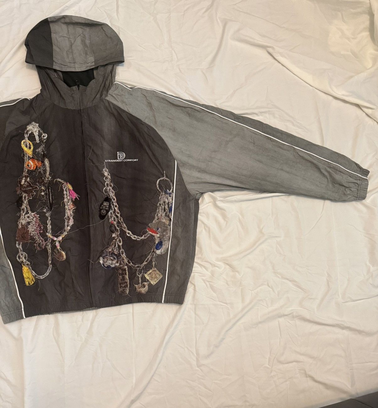 Doublet Doublet Embroided Chain Track Jacket Grey Size US L / EU 52-54 / 3 - 2 Thumbnail