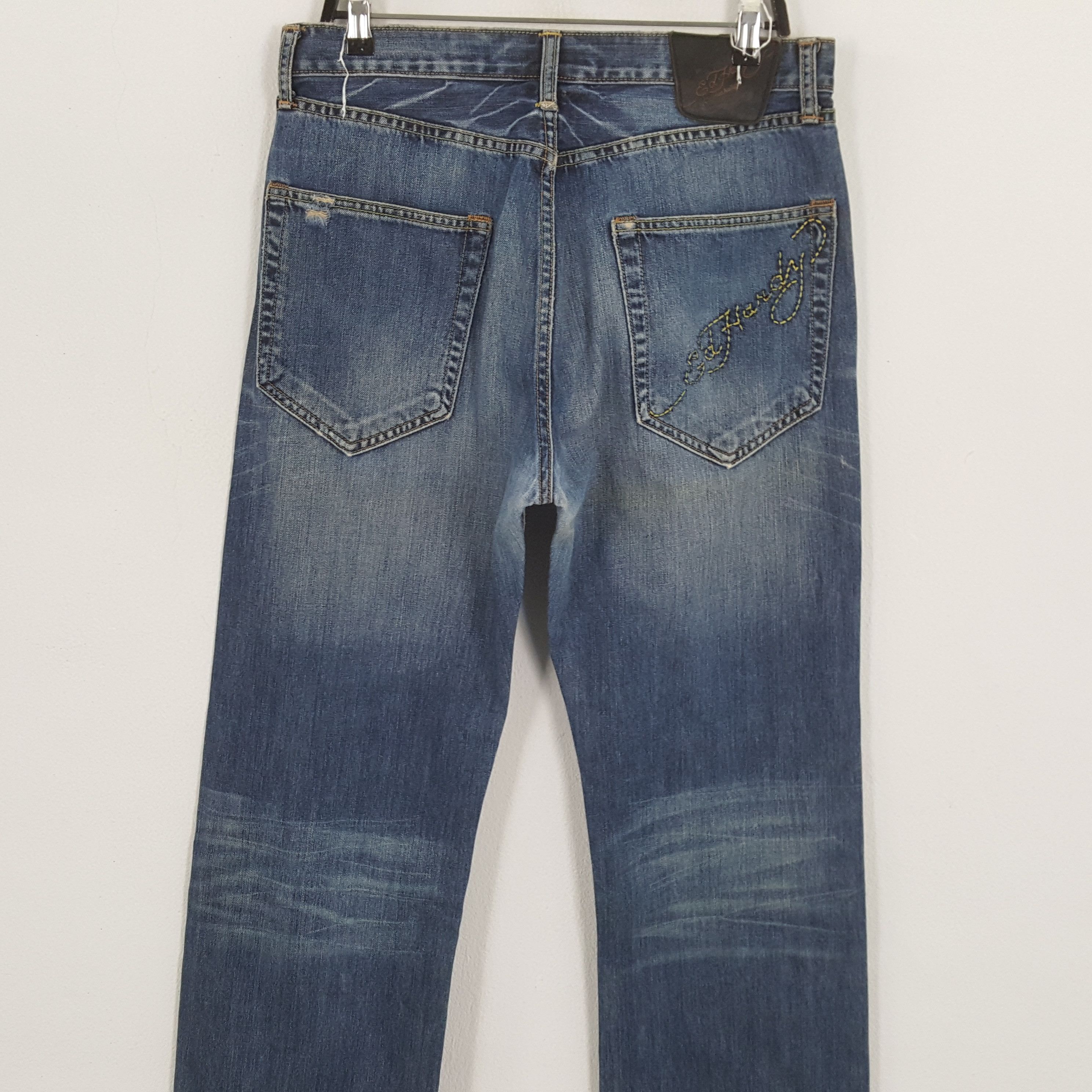 Christian Audigier × Ed Hardy × Vintage ED HARDY by CHRISTIAN AUDIGIER Fashion Style Custom Jeans Size US 33 - 5 Thumbnail