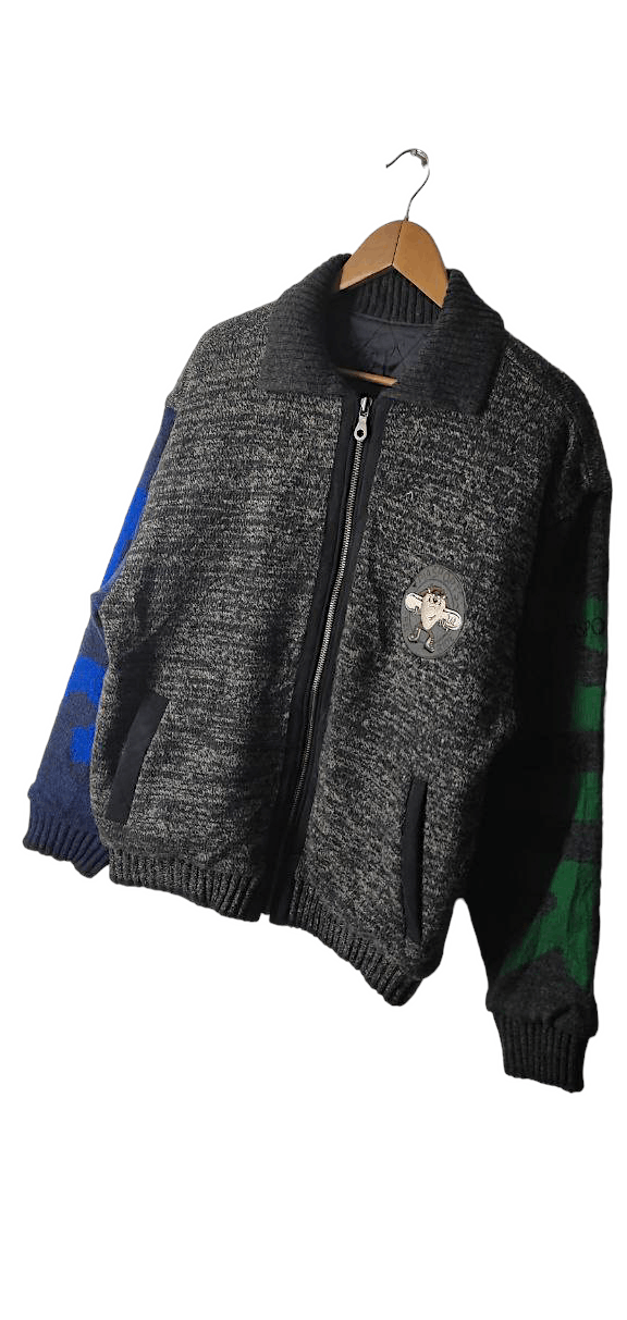 Vintage VINTAGE PIA SPORT X TAZMANIA DEVIL LOONEY TUNE WOOL JACKET Size US L / EU 52-54 / 3 - 3 Thumbnail
