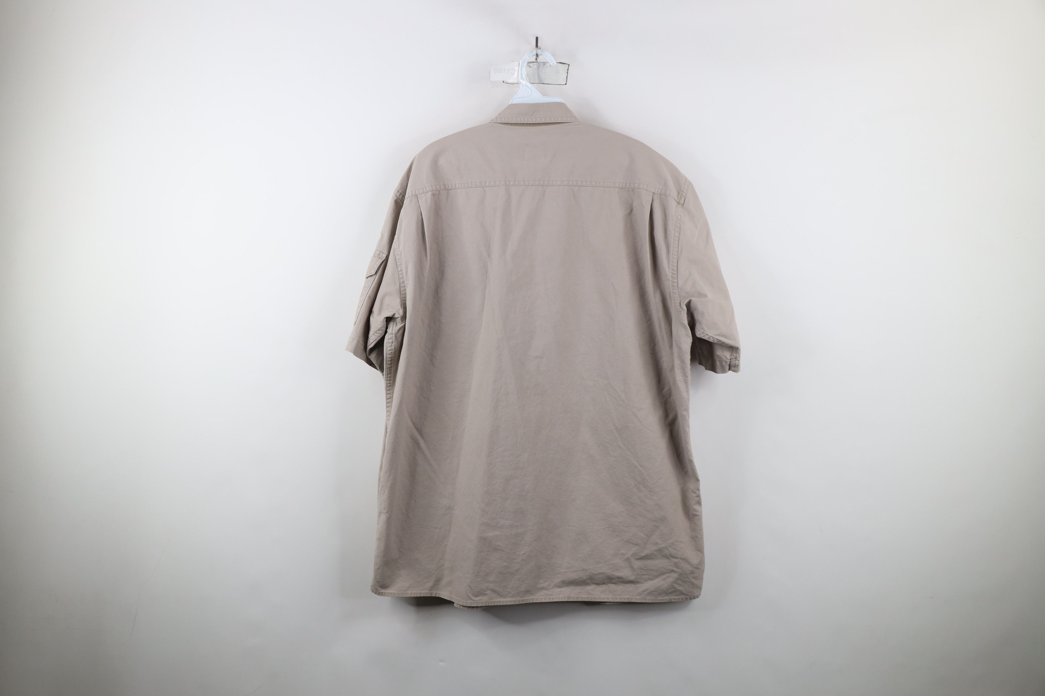 Cabelas × Vintage Vintage Cabelas Faded Safari Bush Short Sleeve Button Shirt Size US L / EU 52-54 / 3 - 11 Thumbnail