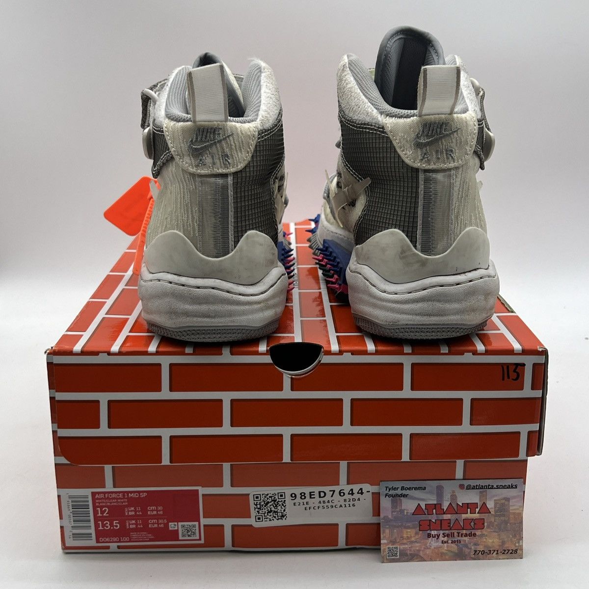 Nike Off white x Air Force 1 white Size US 12 / EU 45 - 3 Thumbnail