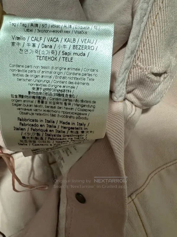 Fendi Fendi Embroidered Logo Cotton Skirt in Blush . Size 27" / US 4 / IT 40 - 6 Thumbnail