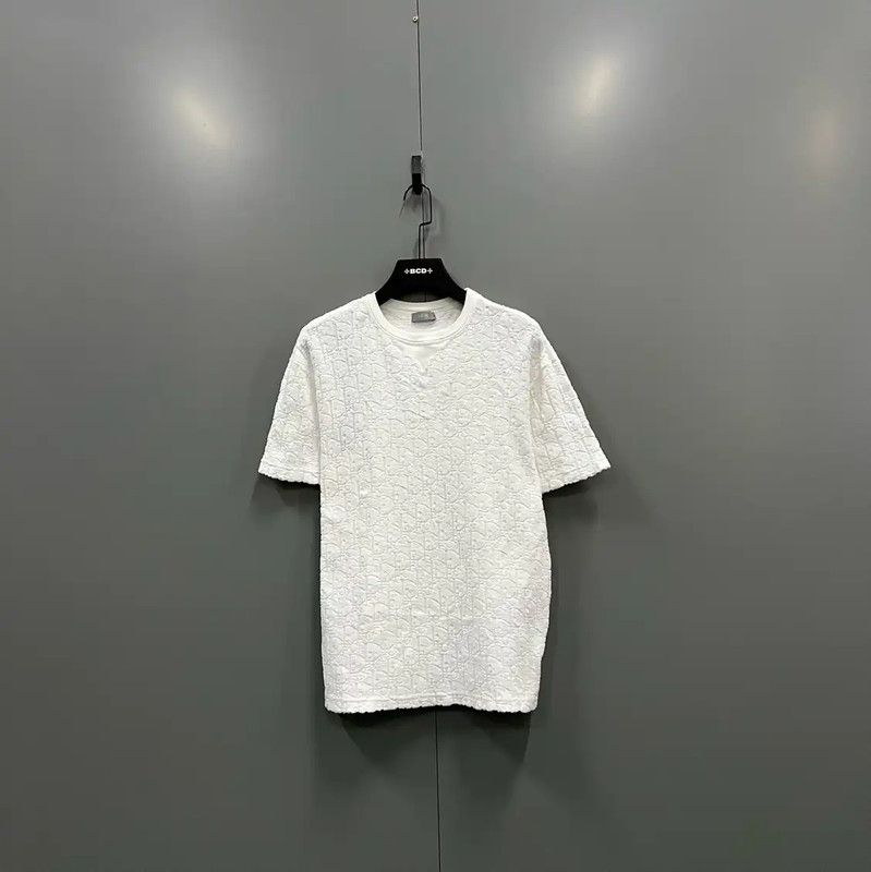 Dior Dior White Logo Cotton Short Sleeve T-Shirt 0089 Size US XS / EU 42 / 0 - 1 Thumbnail