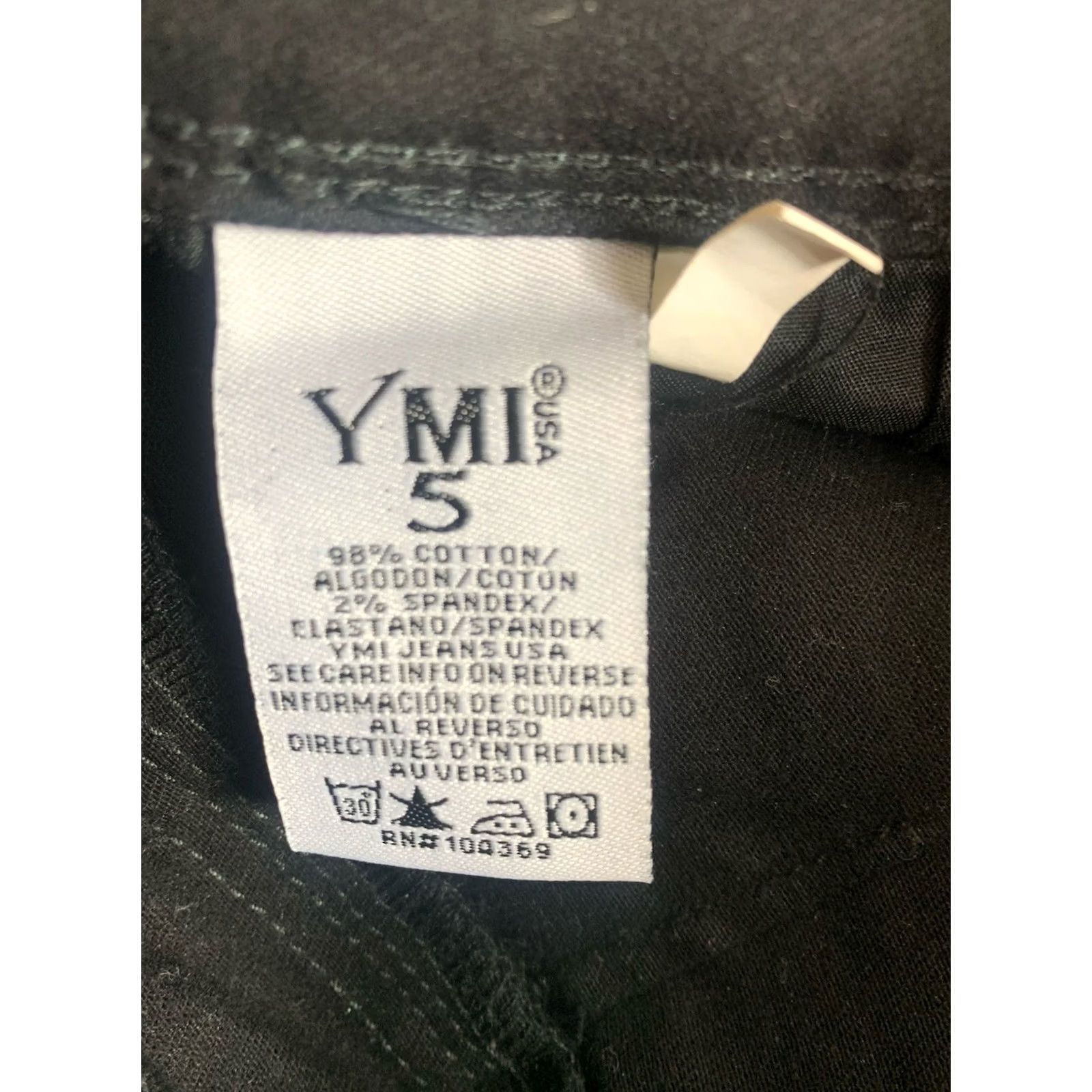 Vintage Womens YMI Jeans Capri WannaBettaButt Black Stretch Size 5 Size 26" / US 2 / IT 38 - 8 Thumbnail