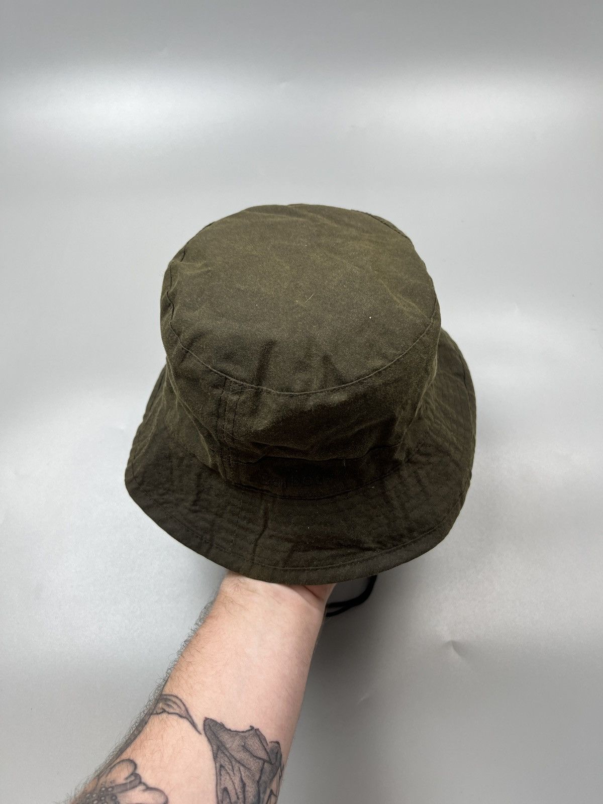 Barbour Barbour Waxed Bucket Hat With Sling (Y0475) Size ONE SIZE - 3 Thumbnail