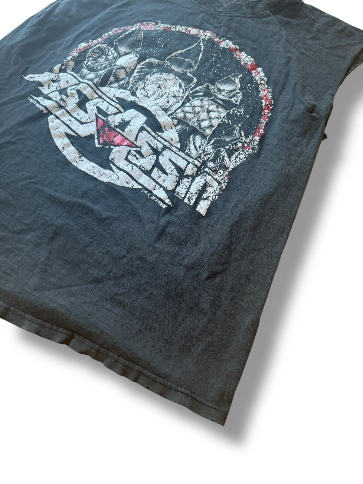 Rap Tees *RARE* 90s VINTAGE DISTRESSED THRASHED ASSASSIN FRENCH RAP Size US L / EU 52-54 / 3 - 2 Thumbnail