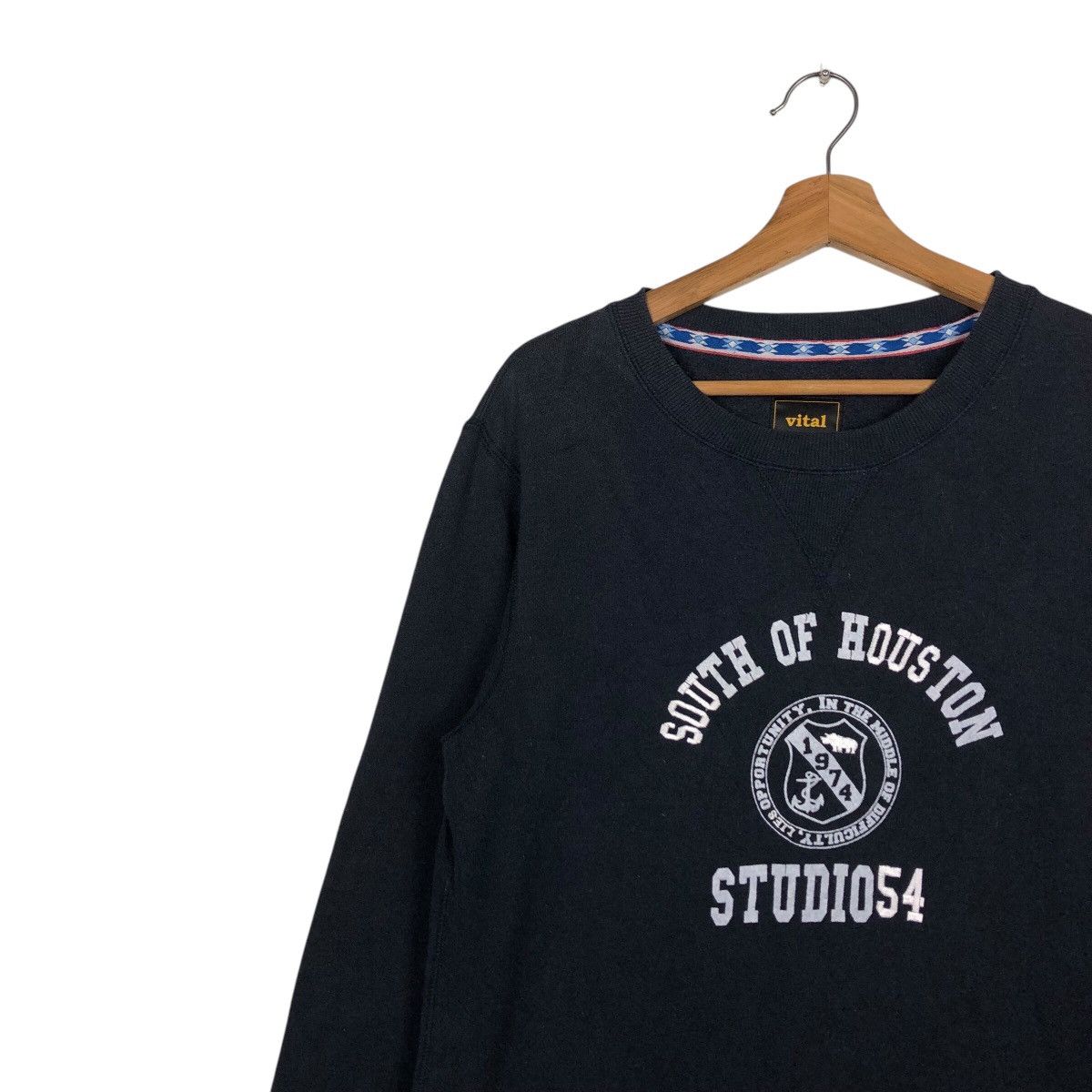 Japanese Brand 📌South of Houston Sweatshirt Big Logo Issey Miyake Size US M / EU 48-50 / 2 - 7 Thumbnail