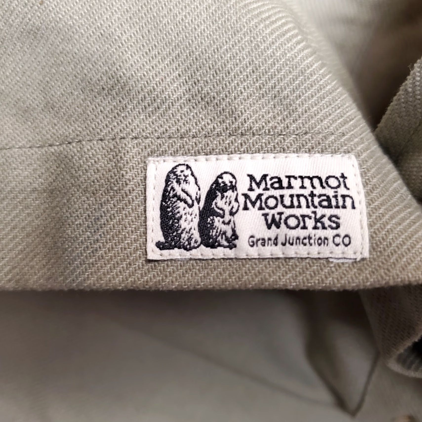 Marmot VINTAGE Marmot Mountain Shirt Mens XL Green Button Twill Overshirt Shacket, Outdoor, Casual, Button-Up, Cotton, Long Sleeve Size US XL / EU 56 / 4 - 4 Thumbnail