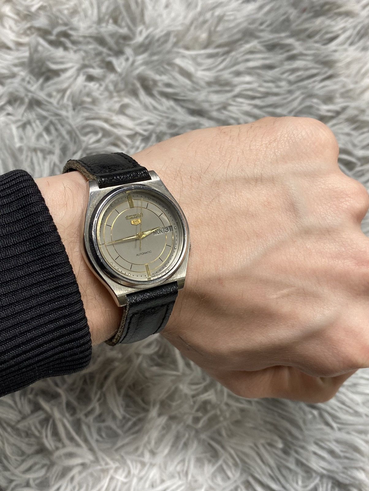 Seiko × Vintage Seiko 5 Automatic Watch - Stainless Steel Size ONE SIZE - 10 Thumbnail