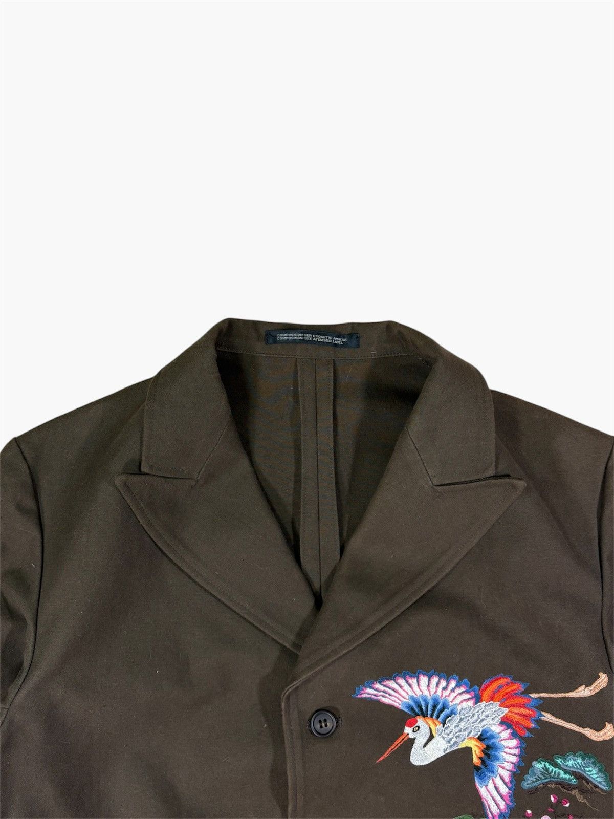 Yohji Yamamoto Embroidered Bird Jacket by Yohji Yamamoto Size L / US 10 / IT 46 - 2 Thumbnail