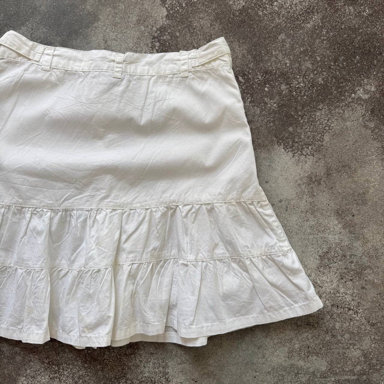 20471120 × Vintage Y2K Super Sexy Glamour Vintage White Skirt Size 26" / US 2 / IT 38 - 9 Thumbnail