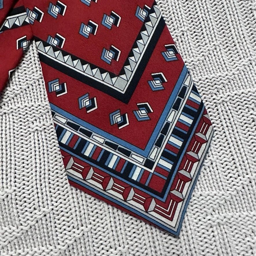 Vintage Vintage Gino Pompeii red bandana print tie Size ONE SIZE - 2 Thumbnail