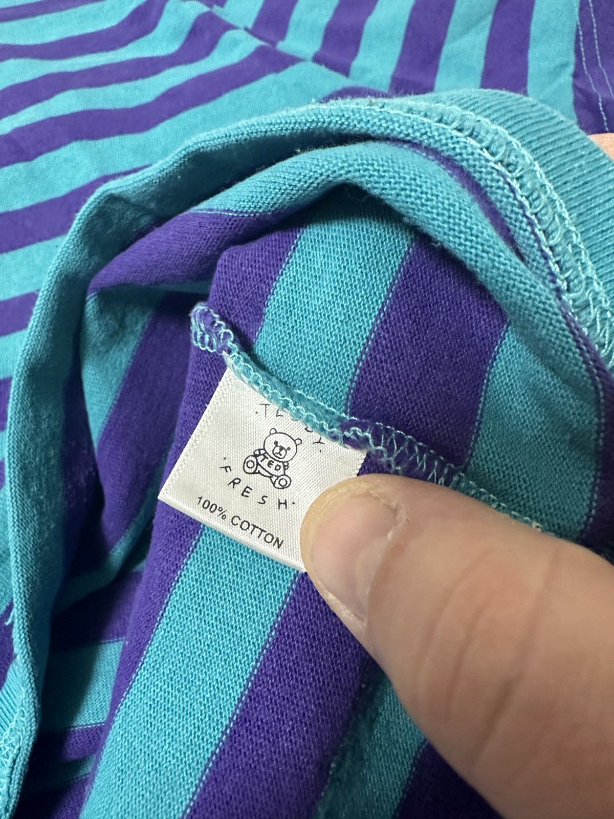 Other Teddy Fresh Striped Shirt Flames Embroidered Logo Size US L / EU 52-54 / 3 - 7 Thumbnail