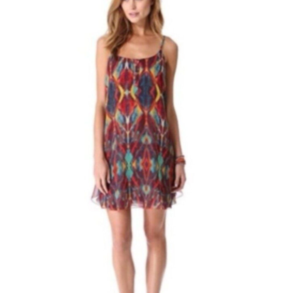Alice + Olivia Alice & Olivia Rhi Size S Red Flouncy Mini Dress Adjustable Size S / US 4 / IT 40 - 2 Thumbnail