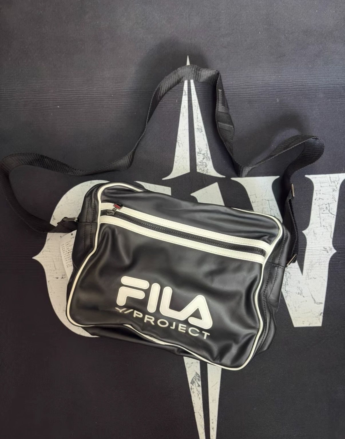 Y/Project Y/Project X Fila Collaborative Leather Crossbody Bag Size ONE SIZE - 1 Thumbnail