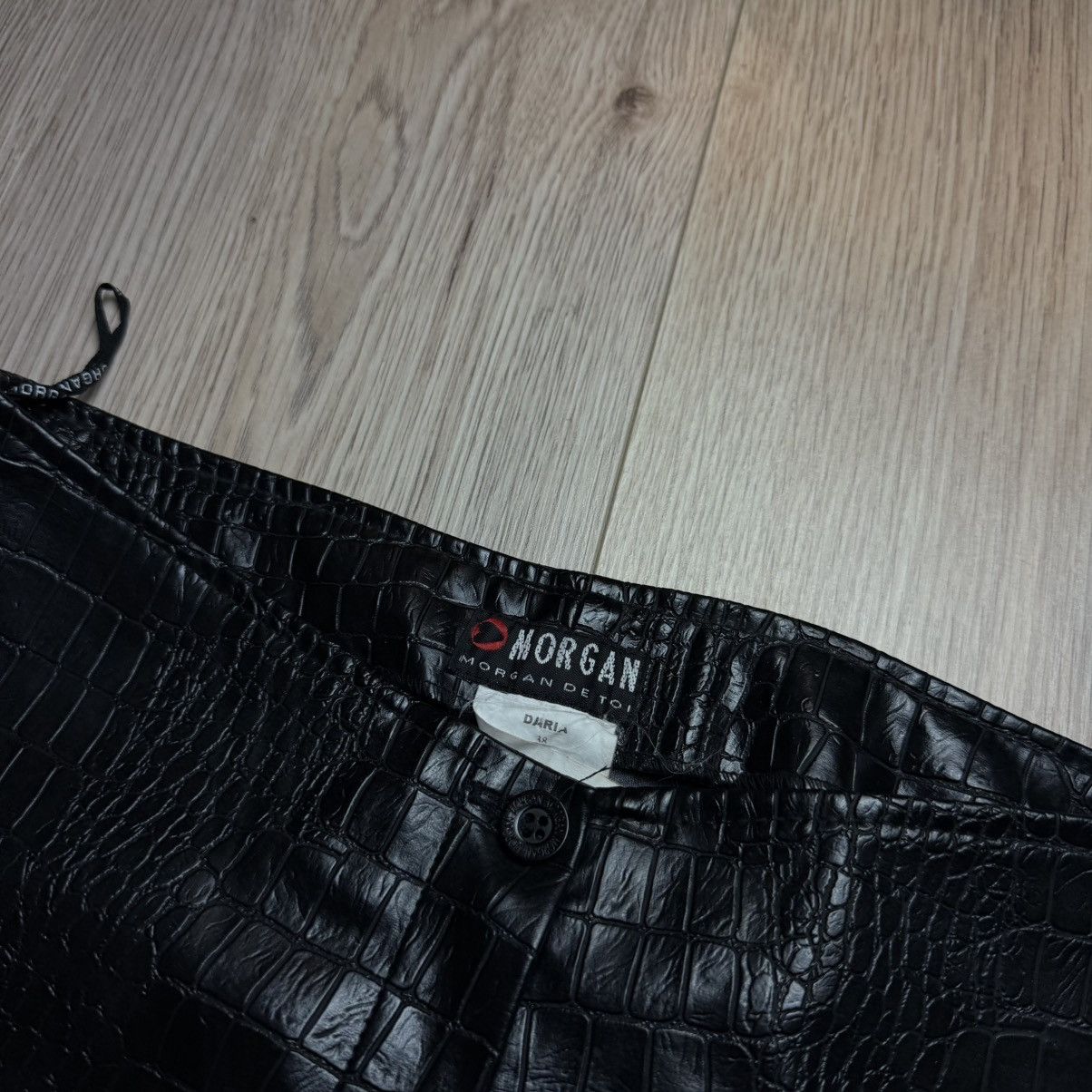 Morgan De Toi Vintage Leather Crocodile Pants Morgan De Toi Size 26" / US 2 / IT 38 - 3 Thumbnail