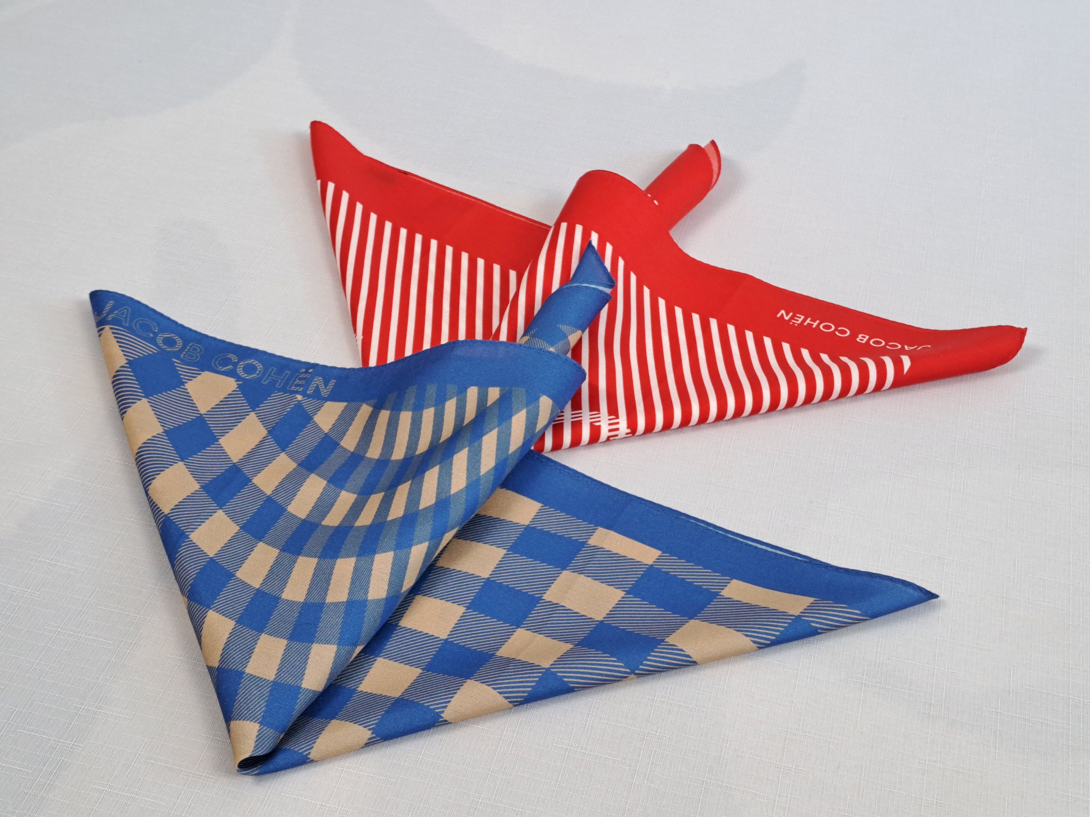 Jacob Cohen JACOB COHEN Bandana Handkerchief Headband Pocket Square. Size ONE SIZE - 8 Thumbnail