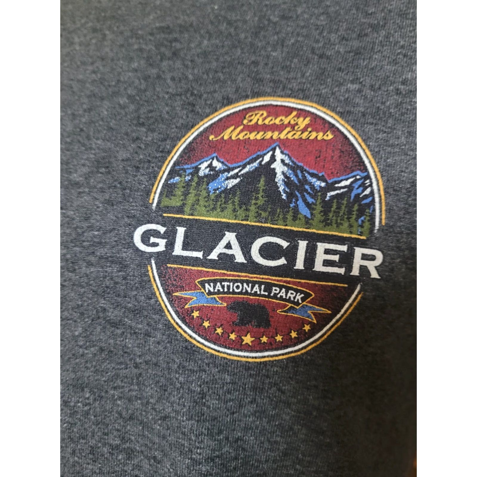 Vintage VINTAGE Glacier Bay National Park T Shirt Gray L Men Crew Neck Short Sleeve Alstyle 50.50 Nature Rock Mountains 90s Size US L / EU 52-54 / 3 - 2 Thumbnail