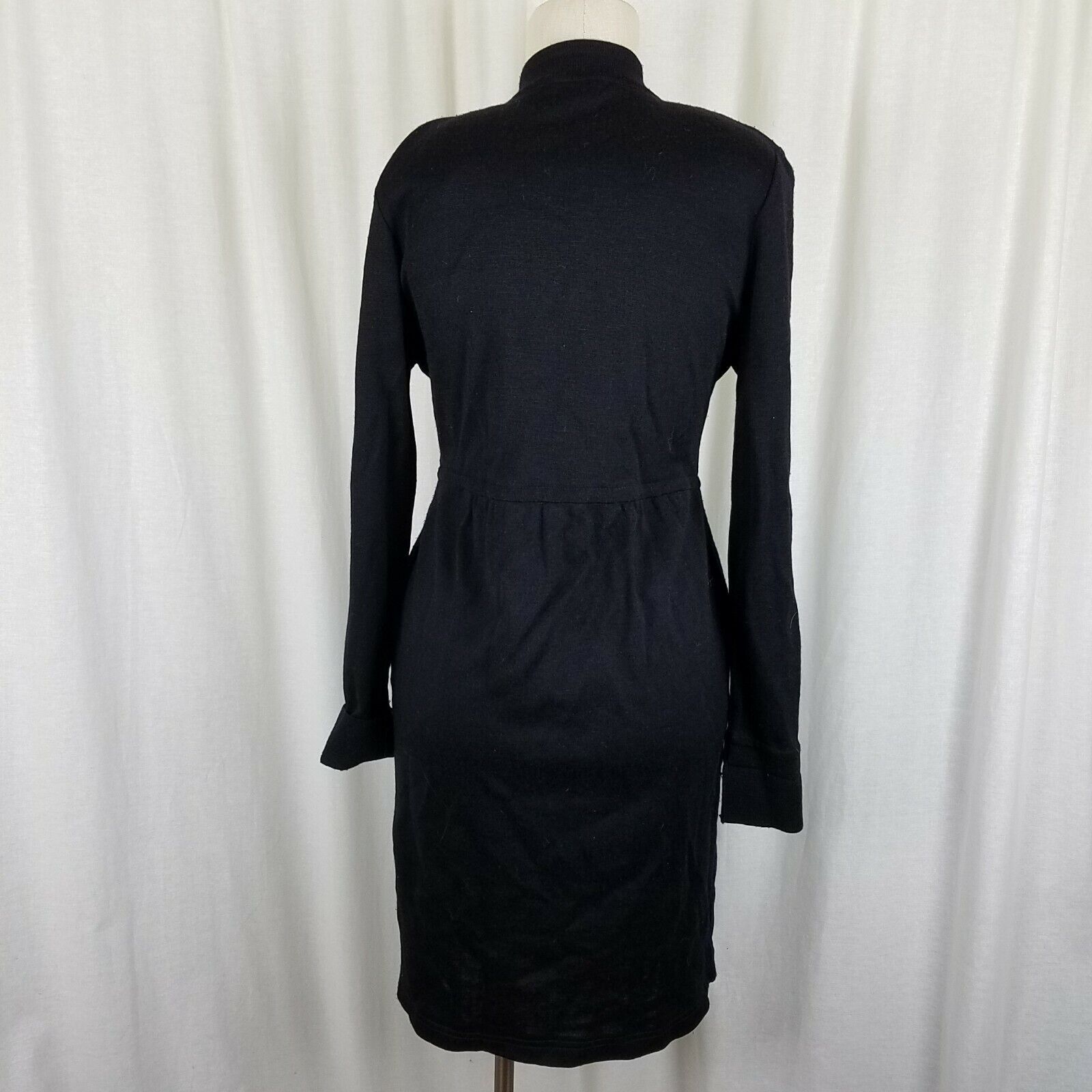 Vintage Vtg Santana Double Knit Sweater Coat Dress S M Gold Buttons Size M / US 6-8 / IT 42-44 - 5 Thumbnail