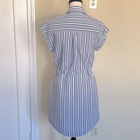 Veronica Beard Veronica Beard Cris Striped Shirtdress Size XS / US 0-2 / IT 36-38 - 5 Thumbnail