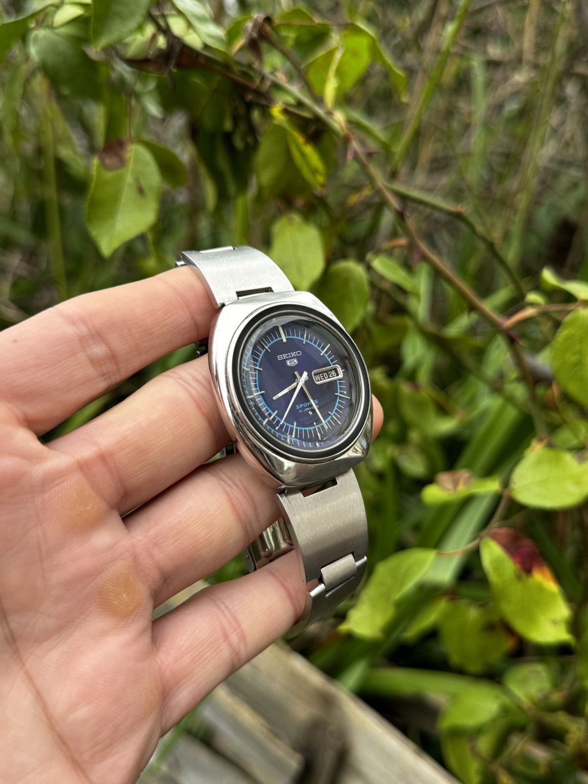 Japanese Brand × Vintage Vintage Seiko 5 sports automatic watch Size 36 - 4 Thumbnail