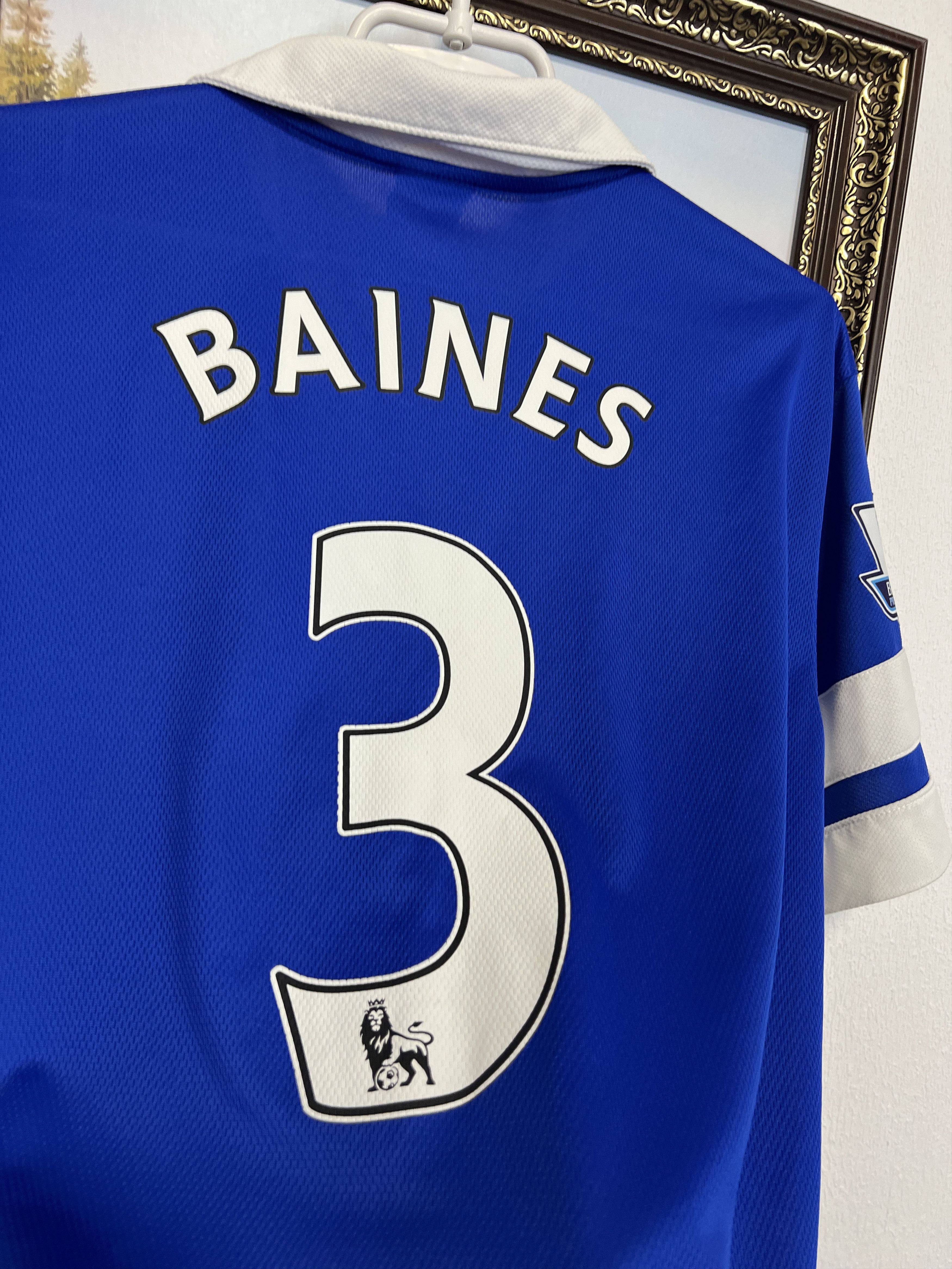 Nike Everton Home football shirt Soccer #3 Baines Jersey Trikot Size US M / EU 48-50 / 2 - 11 Thumbnail