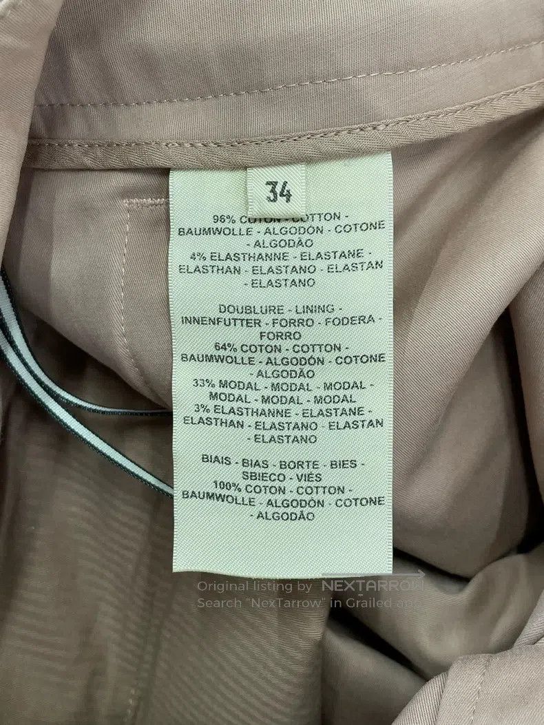 Hermes Hermes Nude pink cropped pants Size 42" / US 20 - 5 Thumbnail
